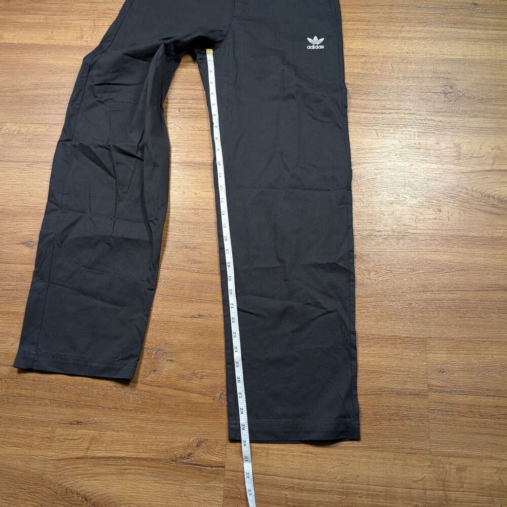 Adidas Originals Essentials Straight Leg Chino Pants Mens Size 30x30 Black - Picture 11 of 13